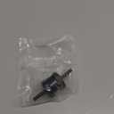 uxcell 4mm (3/16") Fuel Check Valve, Non-Return One Way Hose Check Valve, Aluminum Alloy Control Accessories for Petrol, Diesel, Gas, Oil, Air, Water, Black