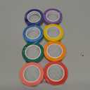 UMETDO 8PCS Colored Masking Tape - Painters Tape, Rainbow Colors Rolls, Kids Art Supplies, Great for Crafts, Labeling, DIY Decorative, 1/2 Inch Masking Tape- Tiny Size
