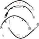 TRQ Front & Rear Brake Hose Set Compatible with 2011-2017 Ram 1500