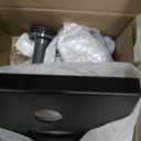 Delta Modern 14 Series Square Rain Shower System Faucet Set, Rainfall Matte Black Shower Head and Handle Set, Valve Trim Kit, 10 Inch, Matte Black 342701-BL