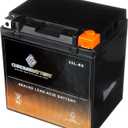 Chrome Battery YTX30L-BS Maintenance Free Replacement Battery for ATV, Motorcycle, Snowmobile, and UTV: 12 Volts, 3 Amps, 30Ah, Nut and Bolt (T3) Terminal