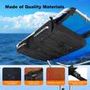 WATERWICH T-Top Storage Bag Compatible with Most T-Top Boats,Waterproof 600D Oxford-fabric Large Size T Bag for 6 Type II Life Jackets (Life Jackets not Included)