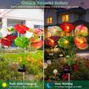 Solar Lights Outdoor - Unique Solar Anthurium Lights Solar Plant Waterproof Decor for Garden, Lawn, Patio, Thoughtful Gift for Garden Lovers