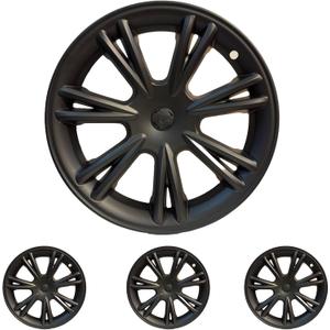 19 Inch Wheel Covers for Tesla Model Y Accessories 2020-2024 Matte Black ABS Material Hubcaps Replacement for Tesla Model Y 4PCSSport Style