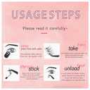 Wispy Lashes 10 Pairs - 3D Volume False Eyelashes Natural Look with Thin Cotton Band, 13mm Soft Flared Cat Eye Lashes, Mink Self Adhesive Fake Eyelashes Strips for Daily Effortless Makeup