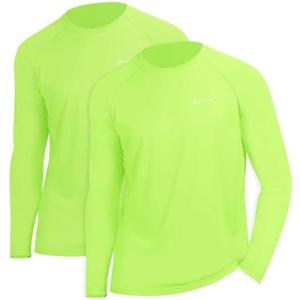 Men's UPF 50+ UV Sun Protection Performance Long Sleeve Outdoor T Shirt (Green, XL) Men's UPF 50+ UV Sun Protection Performance Long Sleeve Outdoor T Shirt (Green, XL)