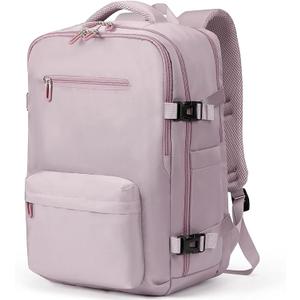 SHRRADOO 17inch Laptops Backpack for Women Men Pink khaki