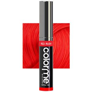 Colorme Root Touch Up Temporary Hair Mascara to color and Blend Semi Permanent Dye regrowth. Washes Out (RED)