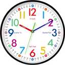 Kids Wall Clock, 10 Inch Small Modern Wall Clocks Battery Operated, Silent Non-Ticking Analog Classic for Office, Home, Bathroom, Kitchen, Bedroom, School