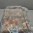 RELEANY Washable Area Rug, 5'x7', Brick/Brown/Green