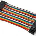 Chanzon 40pcs 10cm Male to Male Header Jumper Wire Dupont Cable Line Connector 40 pin Ribbon Solderless Multicolored for Arduino Raspberry pi Electronic Breadboard Protoboard PCB Board