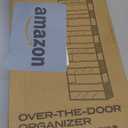 ULG Over The Door Organizer with 6 Large Pockets 12 Side Pockets, 50lbs Weight Capacity Door Hanging Organizer for Bedroom, Bathroom, Pantry, Nursery Storage, Dark Gray