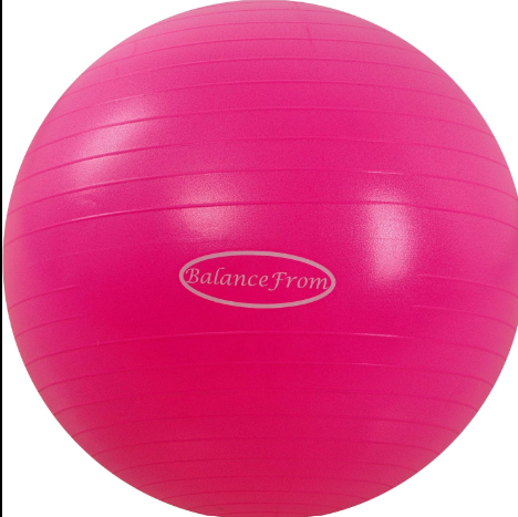 BalanceFrom Anti-Burst Exercise Ball with Quick Pump - Yoga, Fitness, Birthing - 2,000lb Capacity