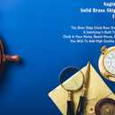 9" Diameter Solid Brass Porthole Tide Clock.Nagina International