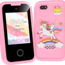 Kids Smart Phone Gifts Toys for Girls Boys Age 3-8,Toddler Learning Toys with Educational Games, 3 4 5 7 8 9 6 8 9 Year Old Girl Birthday Gift Ideas-Pink
