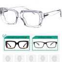 Eyekepper 4 Pack Ladies Reading Glasses - Stylish Oversized Square Readers for Women +1.75