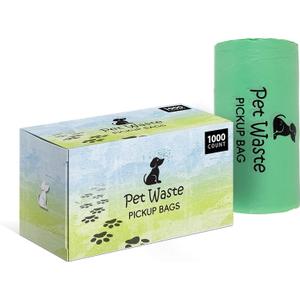 PARTY BARGAINS Bulk Pet Waste Bags - (1000 Count) 8" x 13.25" Efficient Dog Poop Waste Stations Refill Bags, Leak-Proof, Thick, and Sturdy Commercial Grade Poop Bags