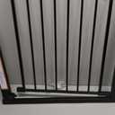 Baby Gate for Stairs, 29.7-40.6" Pressure Mounted Dog Gate, Auto Close Safety Gate for Children & Pets, Easy Install Pet Gate with Walk Thru Door for Doorways & Hallways, No Drilling, Dual-Lock Design