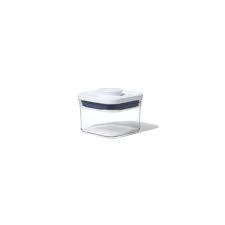OXO POP 3pk Plastic Mini Square Food Storage Container Set White: Air Tight Seal, Dishwasher-Safe, 0.2L Capacity