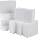 AMZQNART 8 Pack Crafts Foam Blocks, 6x4x2 Square Polystyrene Foam Bricks for Art Sculpting, Flower Arrangements, Sculpture, Modeling, School and Home DIY.