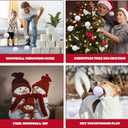 Fake Snowballs 50 Pcs,Snowballs for Kids Indoor,Snow Fight Balls,Soft Artificial Outdoor Snow Balls,Parent Child Throwing Game Christmas Decor Party Supplies,with 50pcs Christmas Stickers