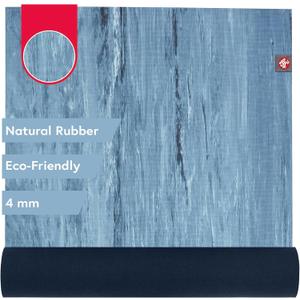 Manduka eKOLite Yoga Mat - 4mm Natural Rubber | Eco-Friendly | Soft Textured Surface | Natural Next-to-Skin Feel