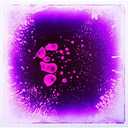 Art3d 1-Pack Fancy Floor Tile for Kids Room Liquid Encased Floor Tile, 11.8" x 11.8" Purple