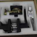 BAOLONG Deadbolt Lock and Door Knob Set,Exterior Door Lock Set, Entry Door Locksets for Front Door Handle with Single Cylinder Deadbolts, Keyed Alike 2 Pack Matte Black.