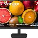 LG 24MS500-B 24 inch IPS Computer Monitor FHD (1920x1080) 100Hz 5ms Reader Mode Borderless Design OnScreen Control Black Stabilizer DAS Crosshair HDMI Black (WxHxD) 21.3" x 16.3" x 7.5"