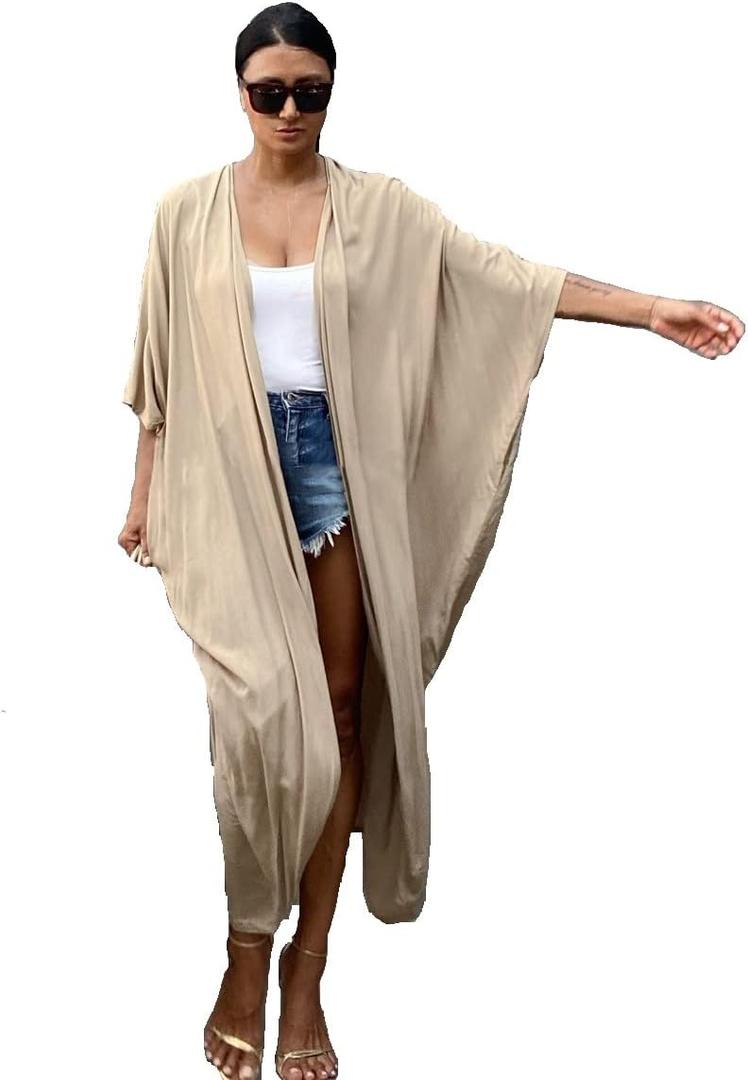 Women's Fashion Geometry Print Cover ups Tunic Kimono Cardigan Shawl