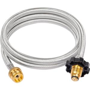 GASPRO 5FT Propane Hose Adapter 1lb to 20lb, Compatible with Coleman Camping Stove, Mr. Heater Buddy Heater, Blackstone Griddle, and More, Connects to 5-100lb Tank