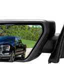 Left Driver Side Mirror for 2021 2022 2023 2024 2025 F150 (Power Glass Manual FoldingHeatedMatte Black5-PINS) | Replaces #ML3Z17683UA