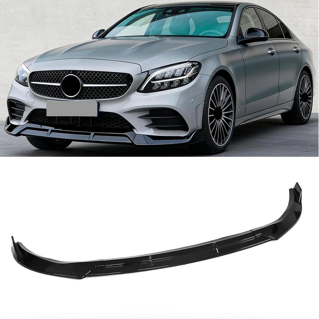 Front Bumper Lip Splitter Fit for Mercedes Benz C Class W205 C200 C300