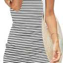 AUSELILY Womens Summer Bodycon Dresses 2025 Sleeveless Tank Dresses Casual Slim Fit Ruched Party Club Mini Dress, Size: Small