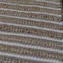 FRELISH DECOR Area Rug 5x8 feet - Premium Wool and Jute Blend Handwoven Rugs - Natural Fiber Chunky Stripe Design for Living Room, Bedroom, Hallways, Dining Area(5' x 8' - Natural Ivory)