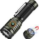 EverBrite 2000LM Rechargeable LED Flashlight, Super Bright Pocket EDC Flashlight with Magnetic Base, 6 Modes & Memory Function, Waterproof Aluminum Flash Light for Camping, Emergency, Power Outage