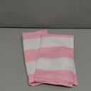 Leaveland Pink and White Stripe Set of 2 12x20 Inch Cotton Polyester Throw Pillow Cover Decorative Soft Lumbar Cushion Case Slipcover Fall Autumn Winter Christmas Home Decor Bed Accent Pillowcase Sham