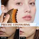 New Lymphatic Contour Face Brush, Dry Brushing Face Brush for Chin & Jawline Sculpting, Body, Ergonomically Designed to Fit The Skin Precisely and Relieve Fatigue with Case (Pack of 4)