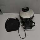 Chefman Rotating Belgian Waffle Maker, 180 Flip Iron w/ Non-Stick Plates, Adjustable Timer, Locking Lid, & Drip Plate, Space Saving Storage, Mess-Free Breakfast, Stainless Steel/Black