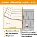 Upgraded 316067902 Oven Rack Replacement Parts for Frigidaire Kenmore 22 7/8 x 16 Oven Wire Rack 304 Stainless Steel Frigidaire Range Stove Air Fryer Rack Oven Shelf Accessories 2Pcs