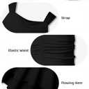 Tween Girls Sleeveless Summer Dress Kid Casual Beach Mini Loose Athletic Dresses 9-19 Years Old (Black)