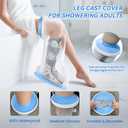 Waterpoof Extra Wide Full Leg Cast Cover for Shower after Surgey with Non-Slip Bottom, Extra Large Cast Protector for Leg knee Surgeries, Large Cast, Knee Immobilizer/Brace, Surgeries Boots, Reusable
