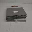 6-Pack Collapsible Fabric Storage Cubes with Handles & Label Holders, Closet Cube Home Organizer Bins (White/Dark Grey, 13 x 13 x 13 inch)