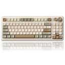 SOLAKAKA SK90 75% Wireless Gaming Keyboard - 4000mAh Tri-Mode (BT5.0/2.4G/USB-C) Cute Creamy Gaming Keyboard with Number Pad, Media Knob, RGB Backlit, Quiet Keys Silent Office Keyboards for PC MAC