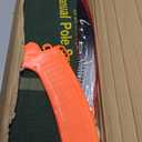 Grefinity Manual Pole Saw for Tree Trimming, 27 Feet Extendable Tree Trimmer Pole Saw, Telescoping Pruner Orange, Sharp Steel Blade, for Backyard and Garden Pruning Palms and Shrubs