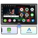 ATOTO A6 PF Android 7" Double DIN Car Stereo, 8-core 2+32GB, Wireless CarPlay & Android Auto QLED Touch Screen, WiFi/BT/USB, AI Chat&GPS Tracking, Dual Bluetooth, DSP/FM/SWC/LRV, MirrorLink,A6G2B7PF