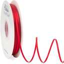 Ribbli Satin Ribbon 1/8 inch x Continuous 100 Yards, Thin Red Ribbon Double Faced Use for Wedding Invitation Card, Gift Wrapping, Christmas Ornaments,Tag Decoration