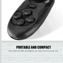 Wireless Gamepad Remote Controller - Selfie Camera Shutter, Mouse, 3D VR Glasses Remote Control Compatible With IOS Android PC TV Box (Black)