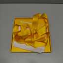 RUSPEPA Medium Birthday Gift Box with Lids, Ribbon and Tissue Paper, Collapsible Gift Box - 1 Pcs, 9x9x9 Inches, Yellow