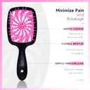 11 Pcs Hair Brush Set, Detangle Hair Brush And Spray Bottle, 3 Pieces Smooth Hairbrush For Toddlers, Suitable For Wet and Dry Hairstyles, Suitable For Adults And Children(Pink)